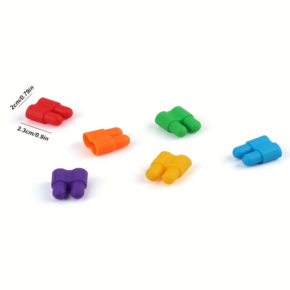 200 DIY Bullet Shape Building Blocks for Kids Age 3 Plus Multicolor