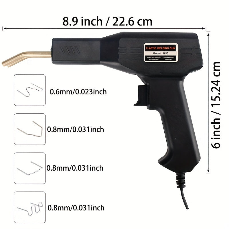 220V Plastic Welding Kit for Car Bumper and Household Repairs with Staples