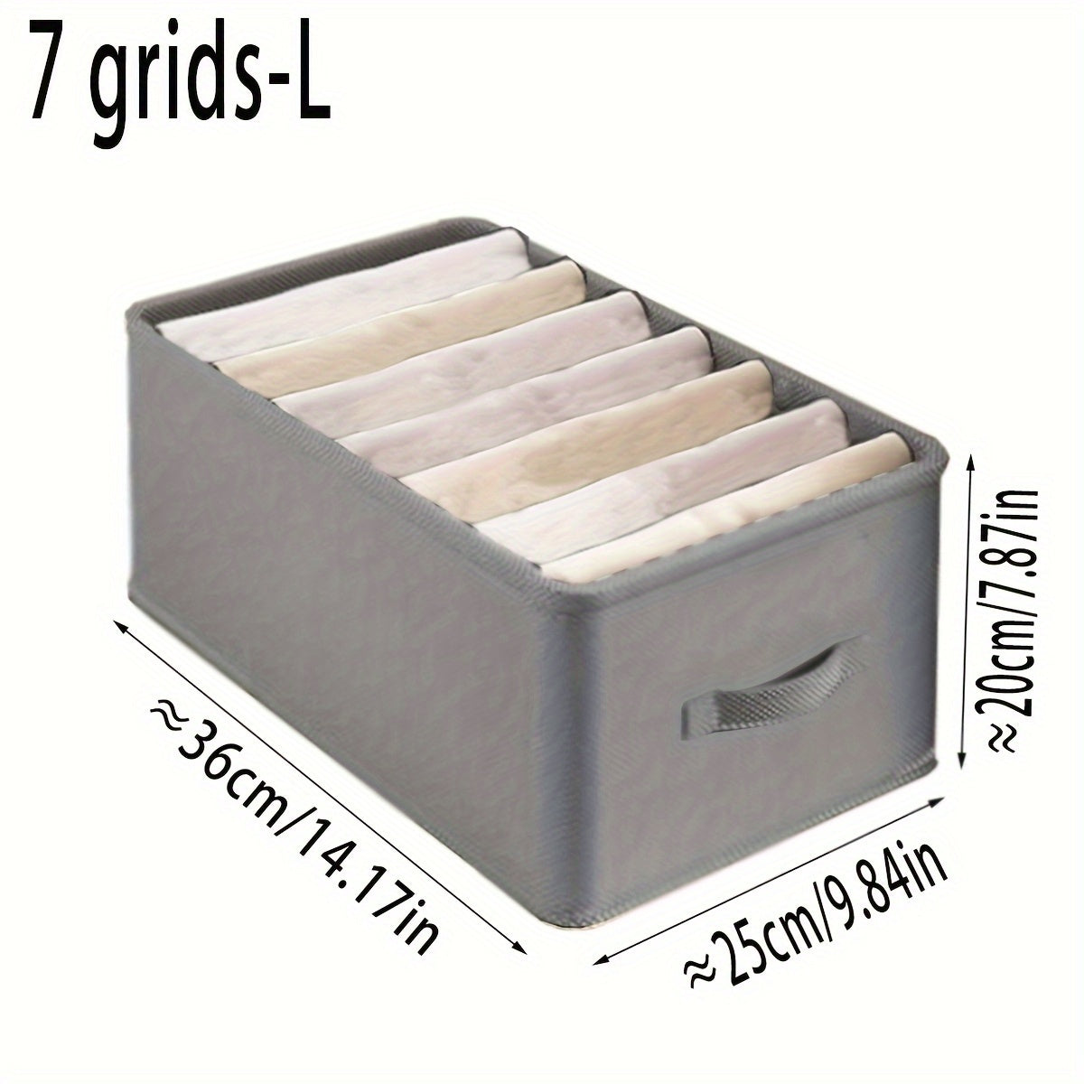 Foldable Fabric Clothes Organizer with Drawer Storage for Pants and Apparel