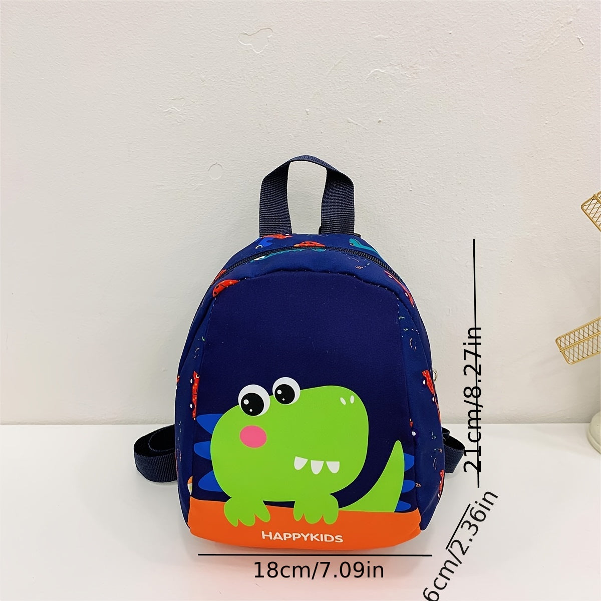 Mochila de dinosaurio para adolescentes y adultos, de nylon, plegable, ligera, ajustable, con cierre de cremallera