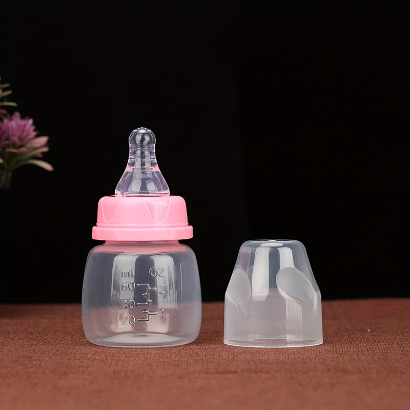 BPA-Free 60ml Baby Feeding Bottle Wide Caliber Pink Blue for Kids