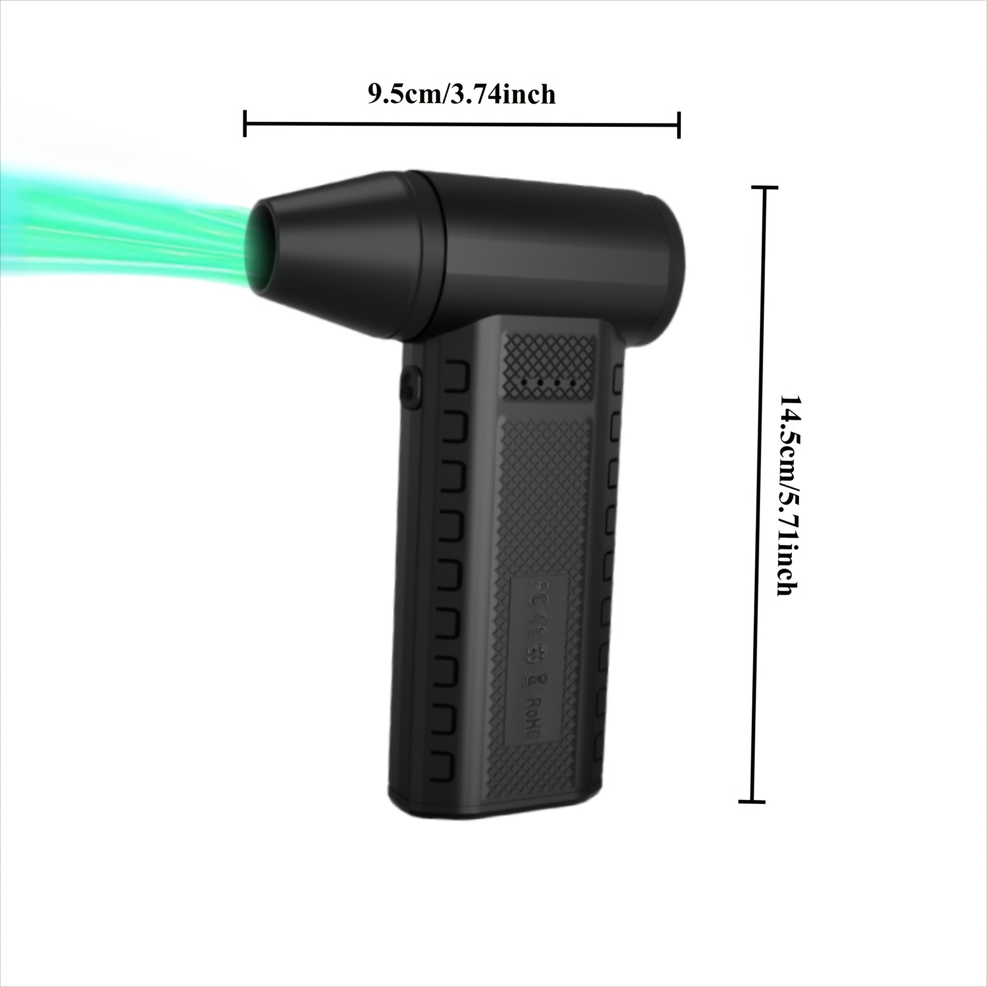 Handheld Leaf Blower with Brushless Motor 4-Speed USB Rechargeable Battery Powered Snow and Leaf Clearing