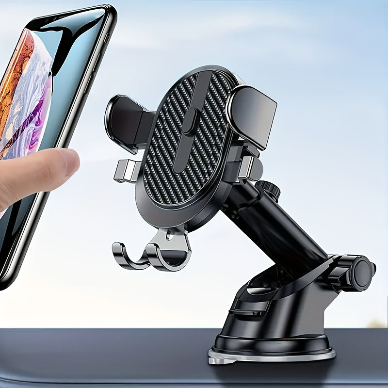 Soporte universal para teléfono de coche, soporte de gravedad para tablero, ajustable