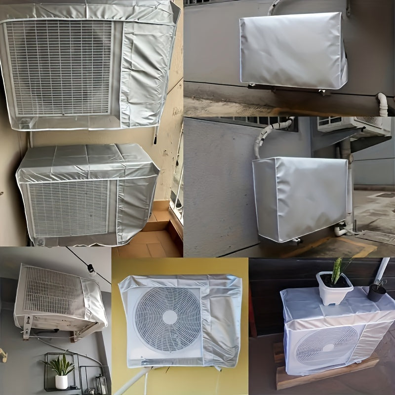 Outdoor Air Conditioner Cover Waterproof UV-Resistant Oxford Cloth Durable Mesh