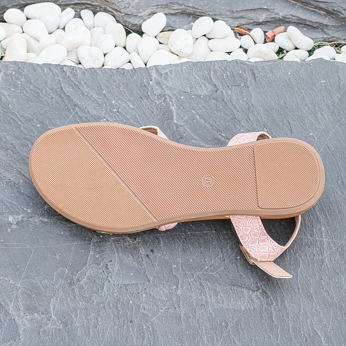 Women's Retro Gladiator Sandals Soft PU Strappy Flat Summer Shoes