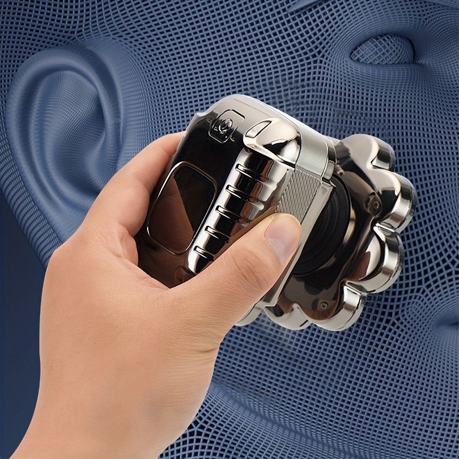 5-in-1 Elektr shaver erkaklar uchun, ajraladigan boshli, LCD displeyli soch kesgich, burun trimmeri, cho'tka, massajchi