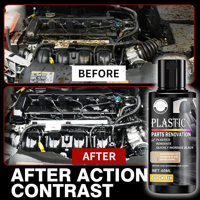 Black Interior Plastic Parts Refurbishing Wax for Car Bumper Dashboard