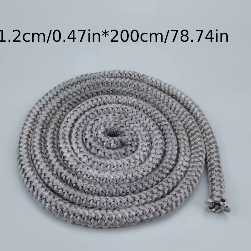 Heat-Resistant Seal Rope Gasket for Wood Stove Doors 6-12mm Sizes 2m Length