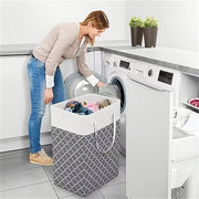 Laundry Storage Basket with Handles Hamper for Laundry Bathroom Bedroom Dorm