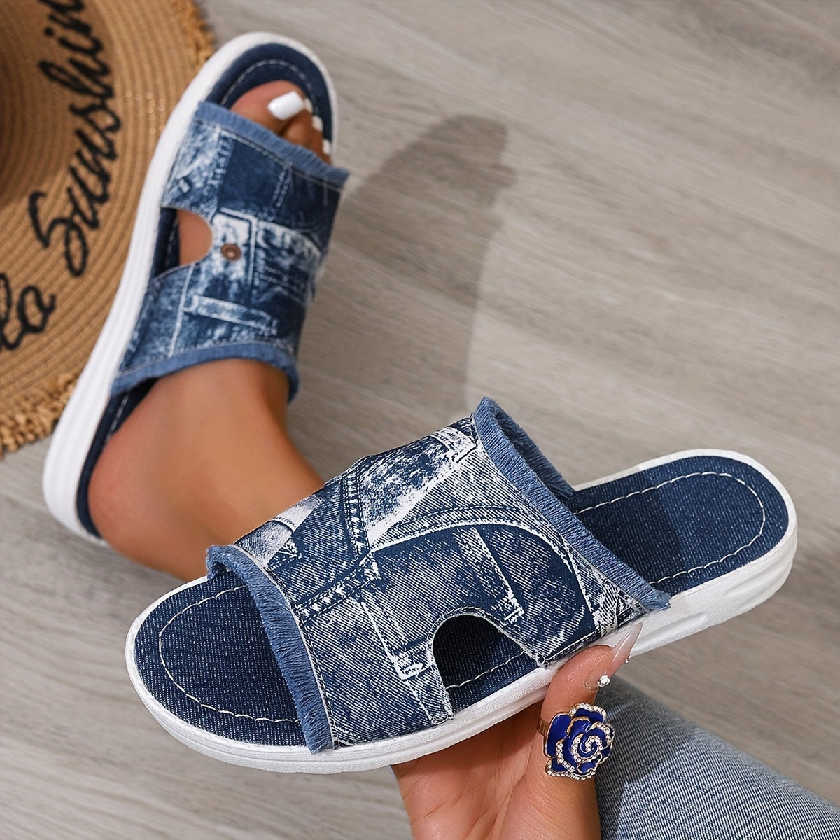 Women's Open-Toe Sandals Large Size Casual Summer Lightweight Straps