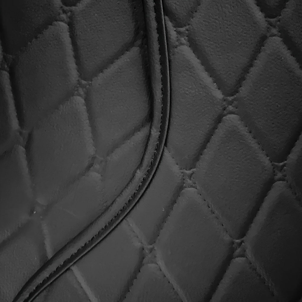 Universal Car Floor Mats Waterproof Diamond Anti Slip All Weather Black Set