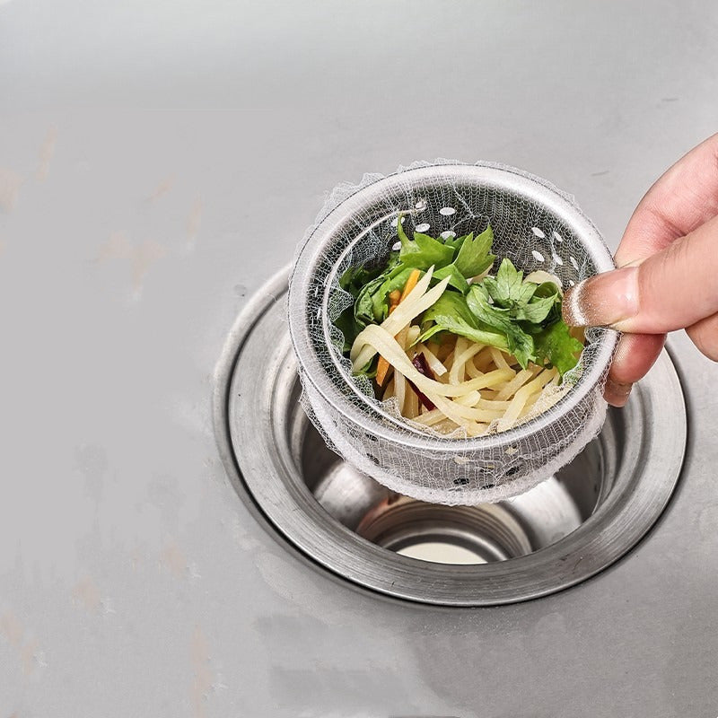 100 Disposable Kitchen Sink Strainers for Clogs Food Waste Drain Sewer
