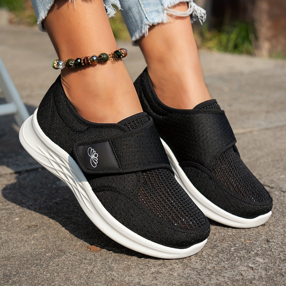 Ayollar uchun nafas oladigan, engil sport poyafzallari kundalik kiyim uchun