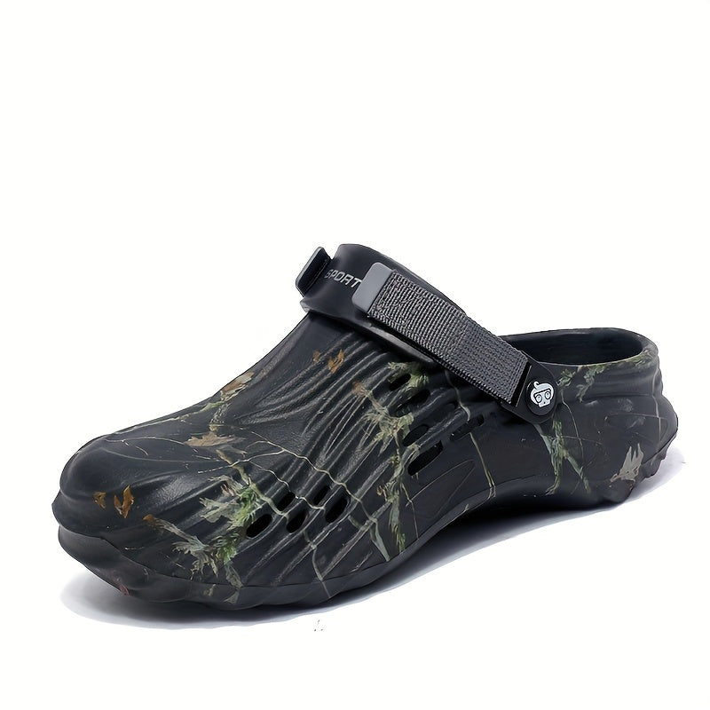 Women's Plus Size Camouflage Slip-On Clogs Lightweight Breathable EVA