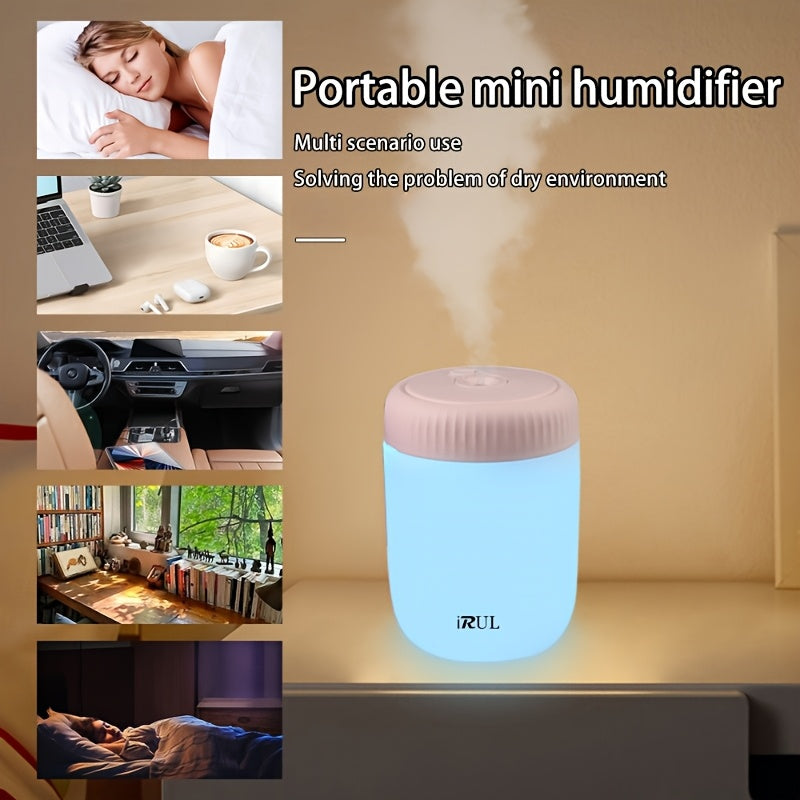 Humidifier with Nightlight USB Portable Silent Water Level Control