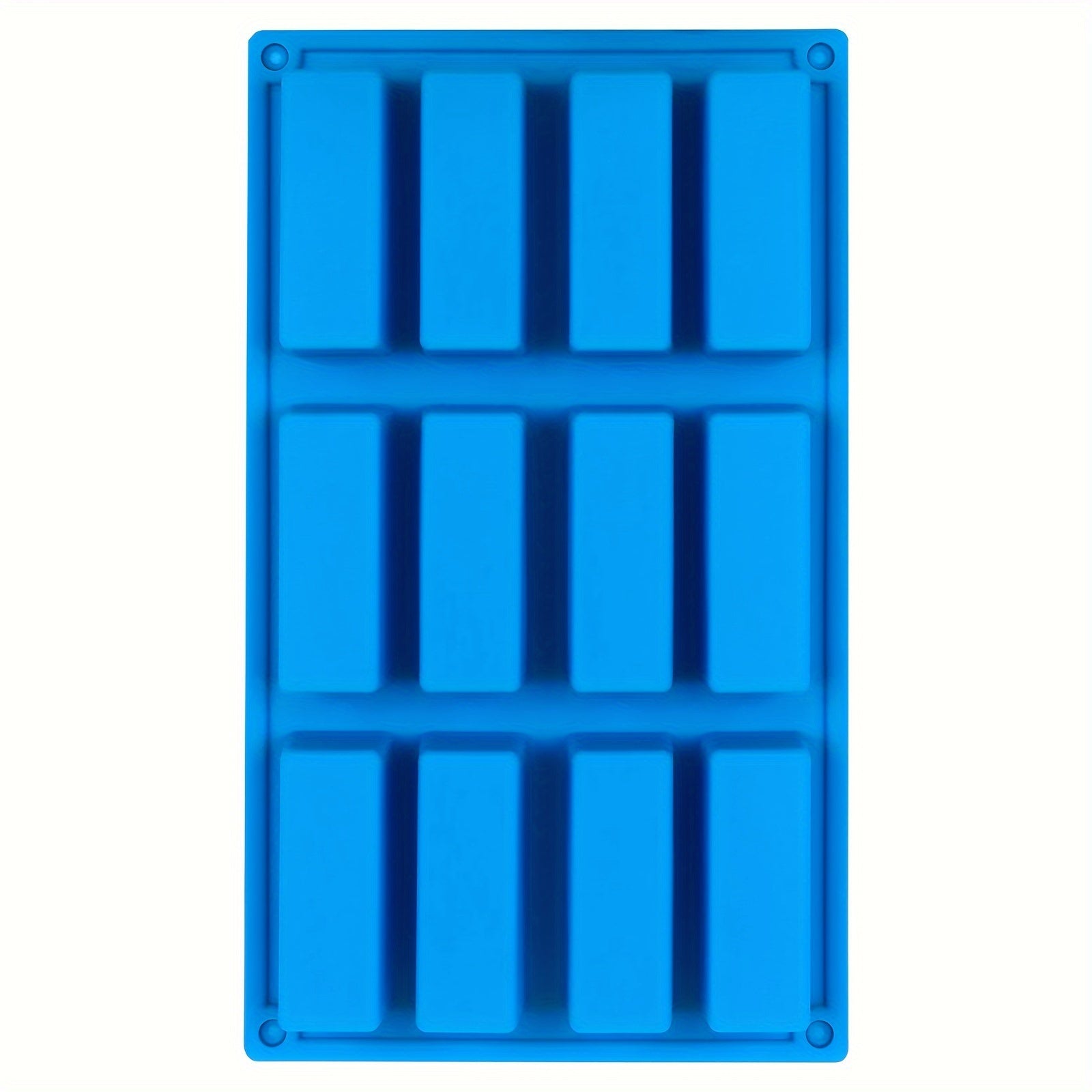 Silicone Mold 12-Cavity Large Rectangles for Energy Bars, Chocolate, Bread