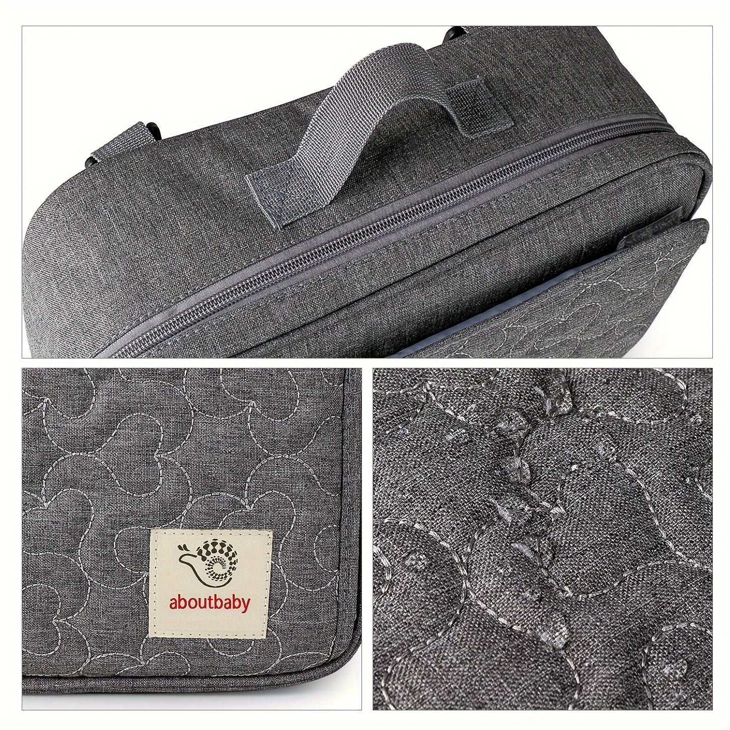 Waterproof Stroller Storage Bag for Diapers Snacks and Essentials