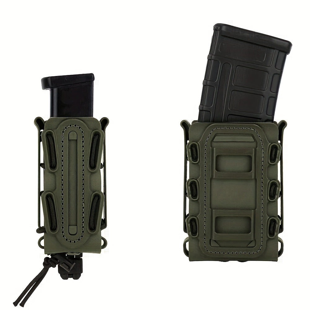 Funda para cargador de rifle 5.56mm 7.62mm M4 AR15 M16 AK Softshell Molle Negro