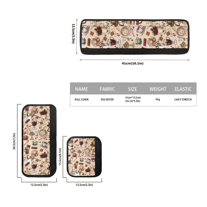 6pcs Refrigerator Handle Covers Polyester Anti-Scratch Stain-Resistant Kitchen Protectors