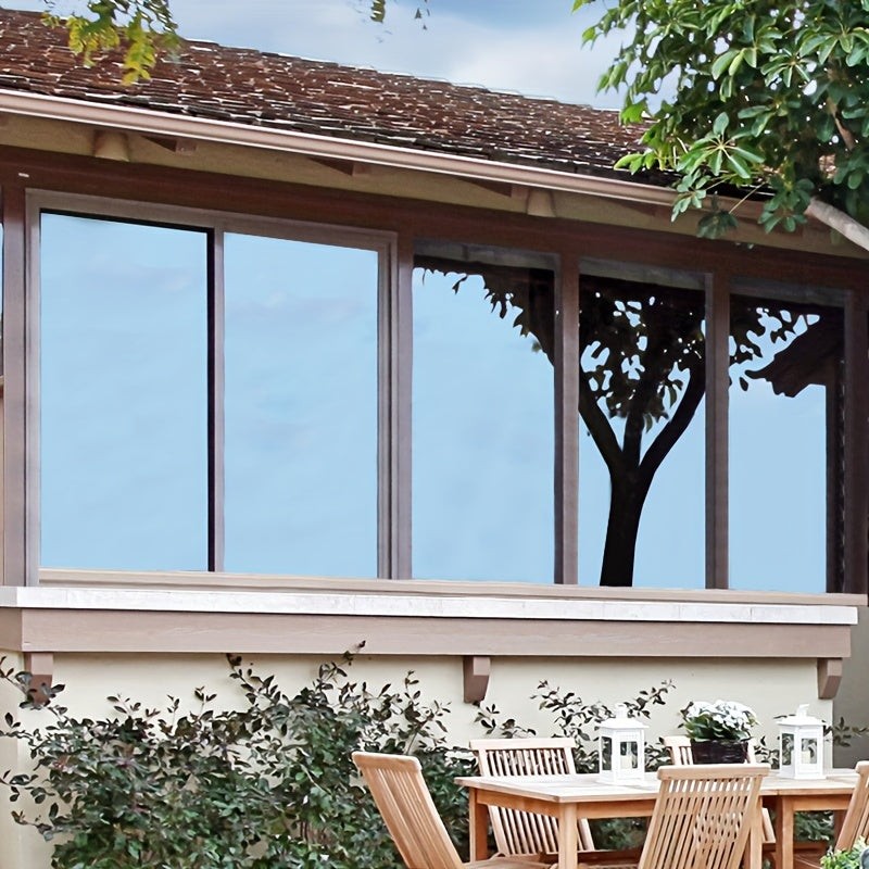 Silver Glass Insulation Film for Sunrooms Peel and Stick UV Blocking Window Film 3Mil Thickness