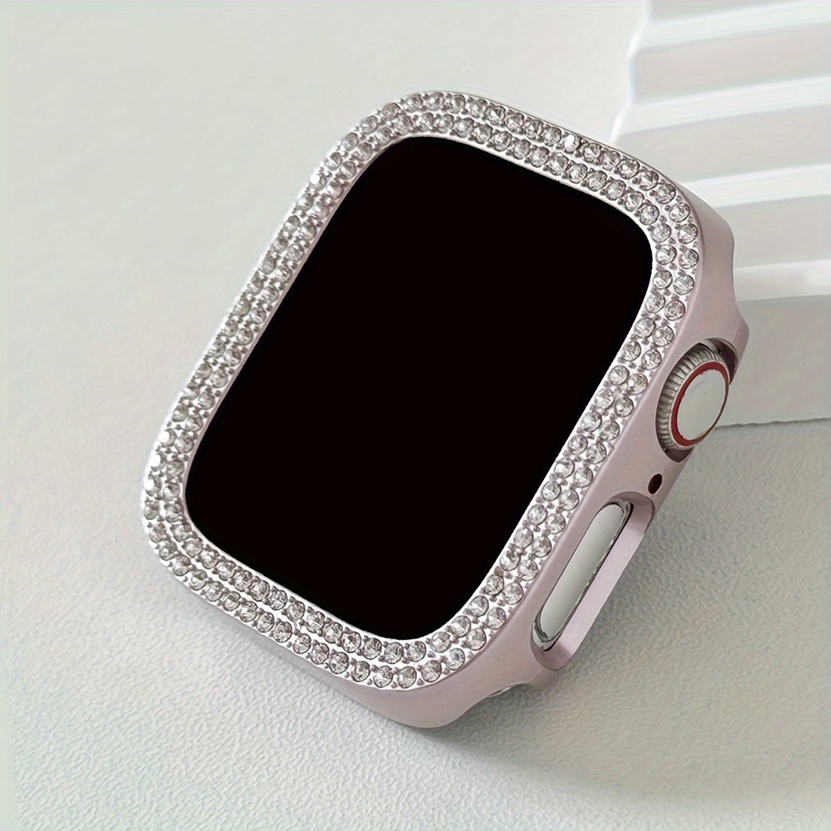 Women's Rhinestone Decor Protective Watch Case for Apple Watch 38-49mm Hard Shell Lightweight