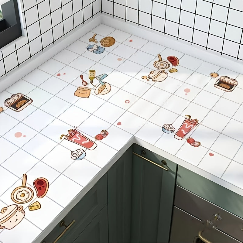 Kitchen Oil-Proof Sticker Roll Waterproof Self-Adhesive Wall Decal 60cm x 100cm