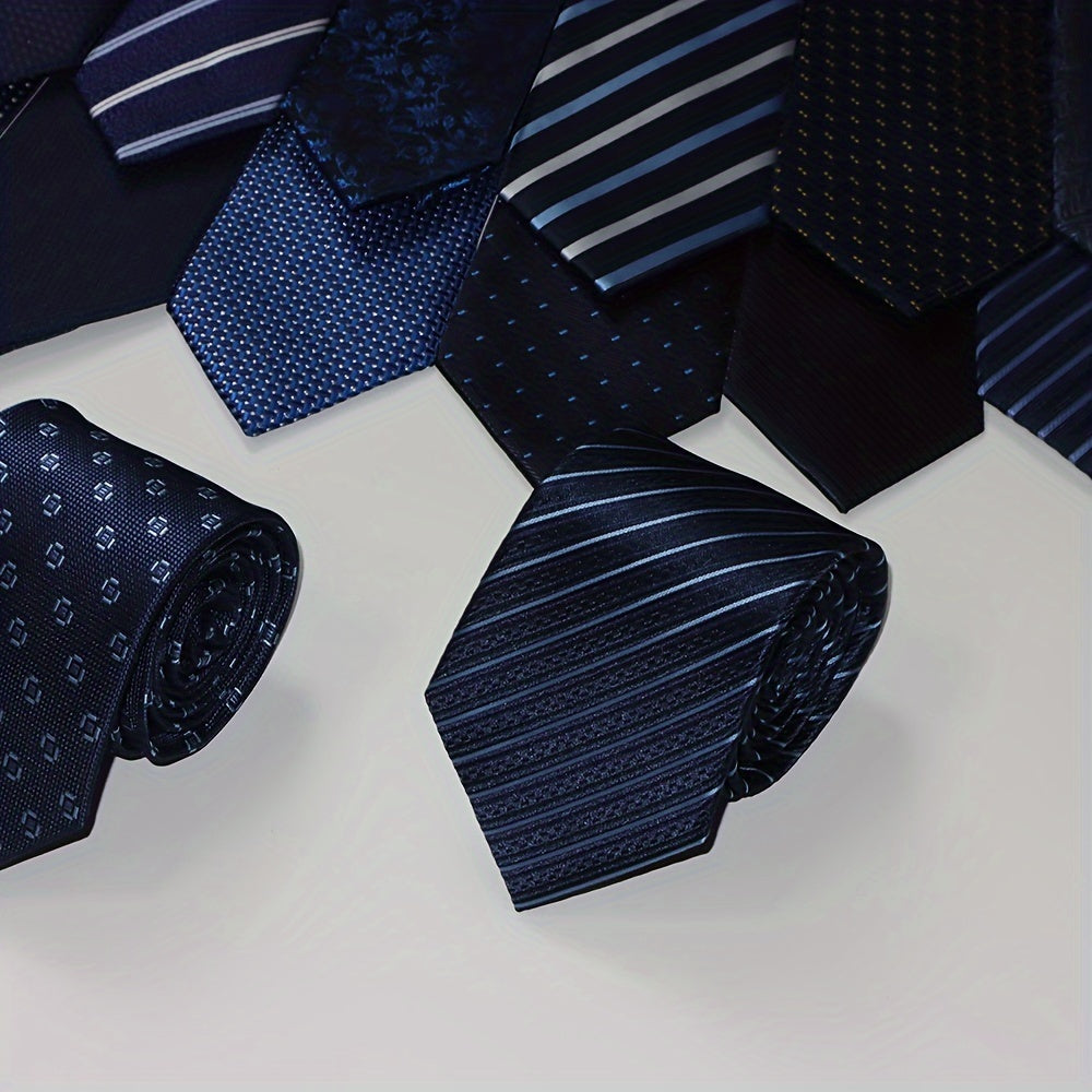 Set of 3 Classic Men’s Ties for Business and Formal Wear