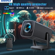 Портативный мини HD-проектор для домашнего кинотеатра, поддержка 1080P, совместимость с USB