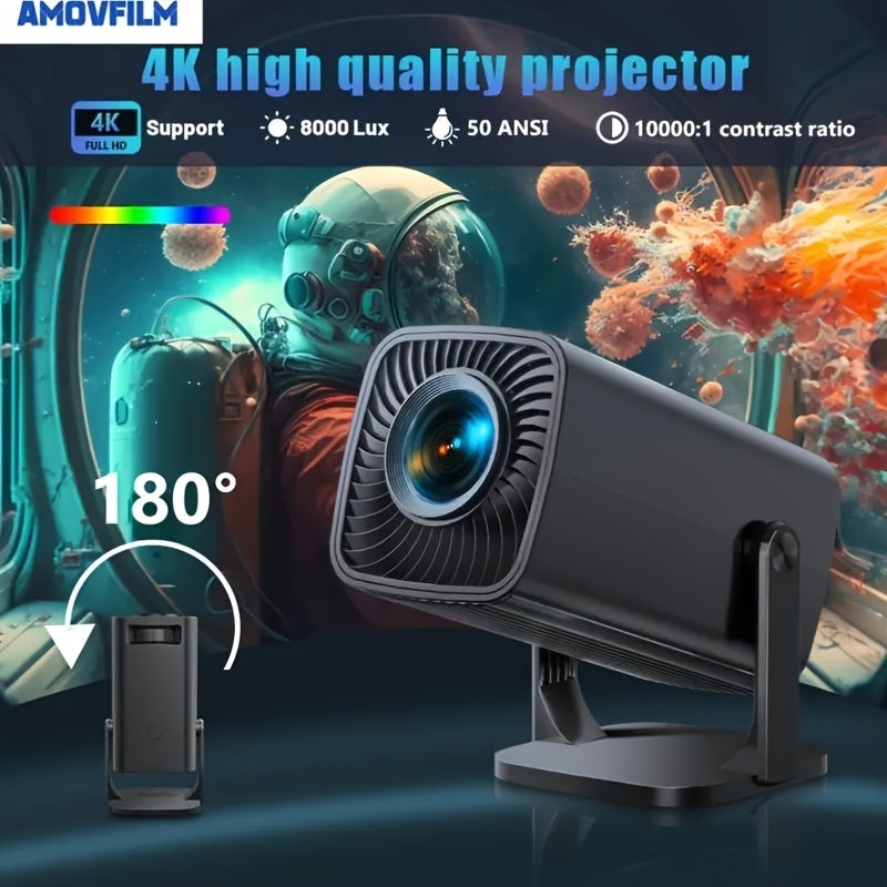 Портативный мини HD-проектор для домашнего кинотеатра, поддержка 1080P, совместимость с USB