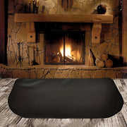 Fireplace Mat Heat-Resistant Double-Layer Glass Fiber Silicone Large Rounded Corner Safety Tool