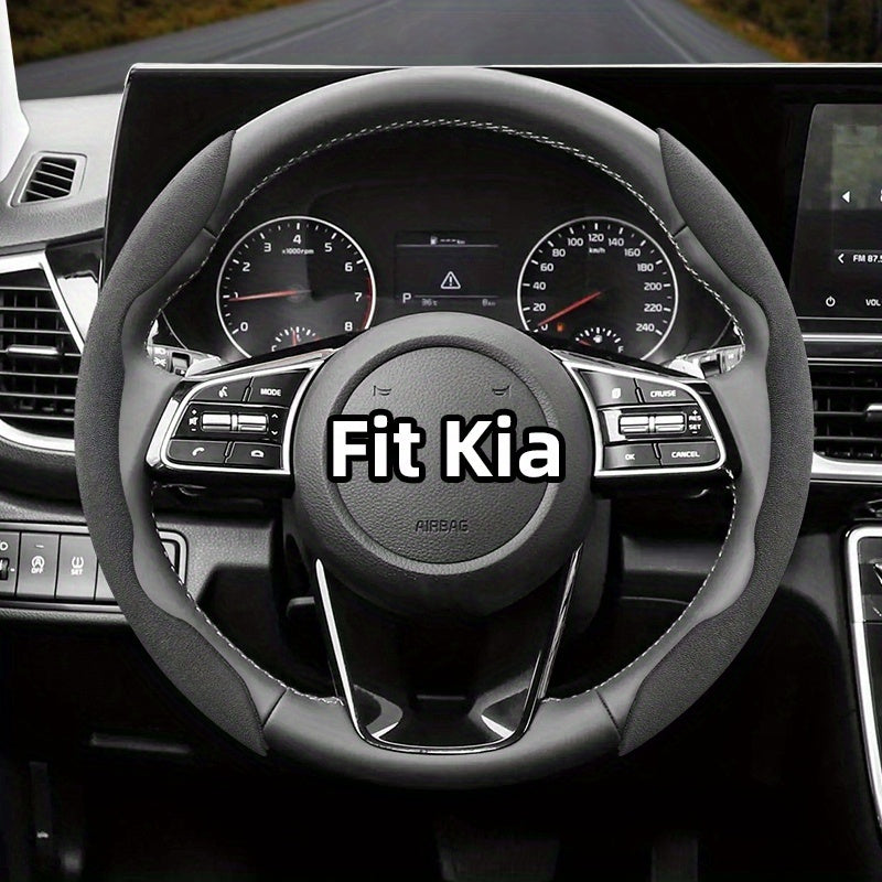 Universal Winter Fleece Non-Slip Steering Wheel Cover for All-Season Use