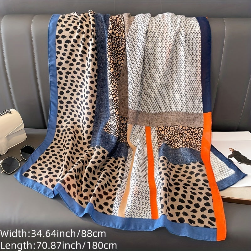 Leopard Print Scarf for Women Lightweight Cozy Spring Fall Accessories