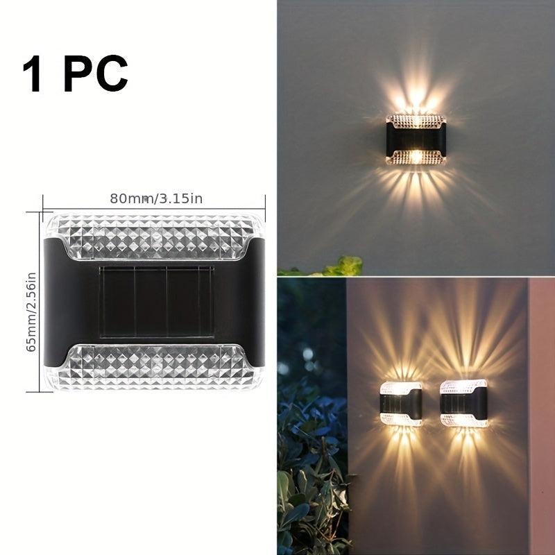 Наружная солнечная настенная лампа декоративная светильник вверх и вниз для кемпинга, автодома