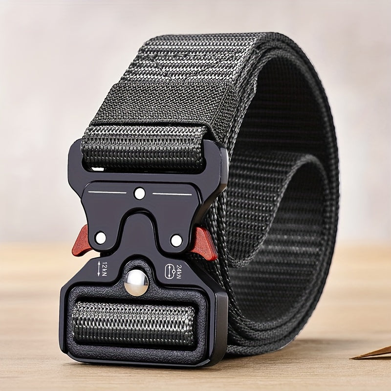 Unisex Canvas Belt Adjustable Tactical Belt for Outdoor, Casual, Everyday Wear
