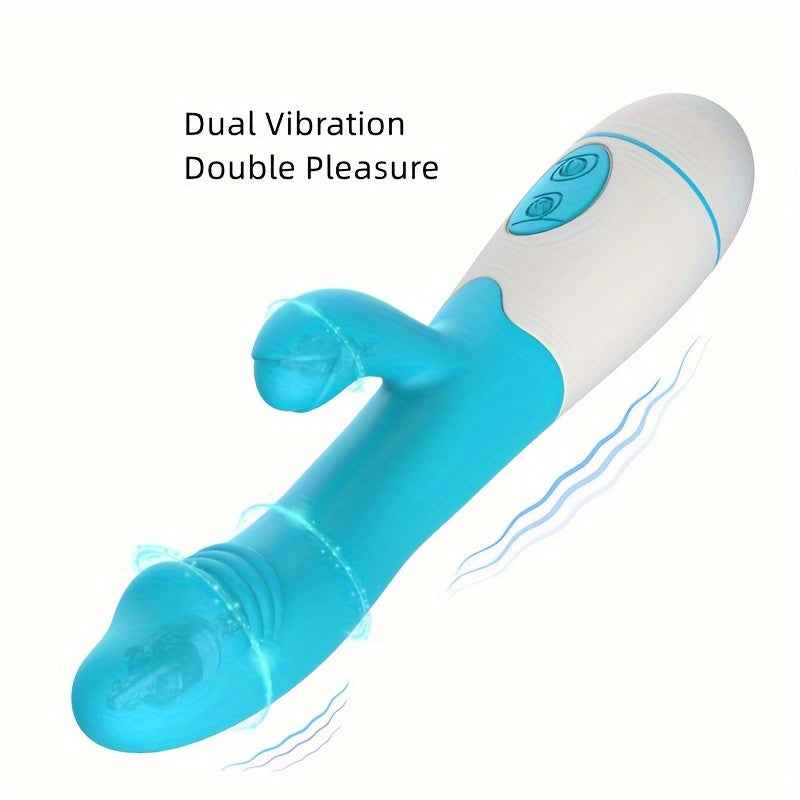 Ayollar G-Spot vibratori, ikki tomonlama vibratsiyali klitoral stimulyator, 30 chastota