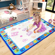 Large Reusable Water Drawing Mat for Kids and Families, Vibrant Doodle Surface, 3+ Age