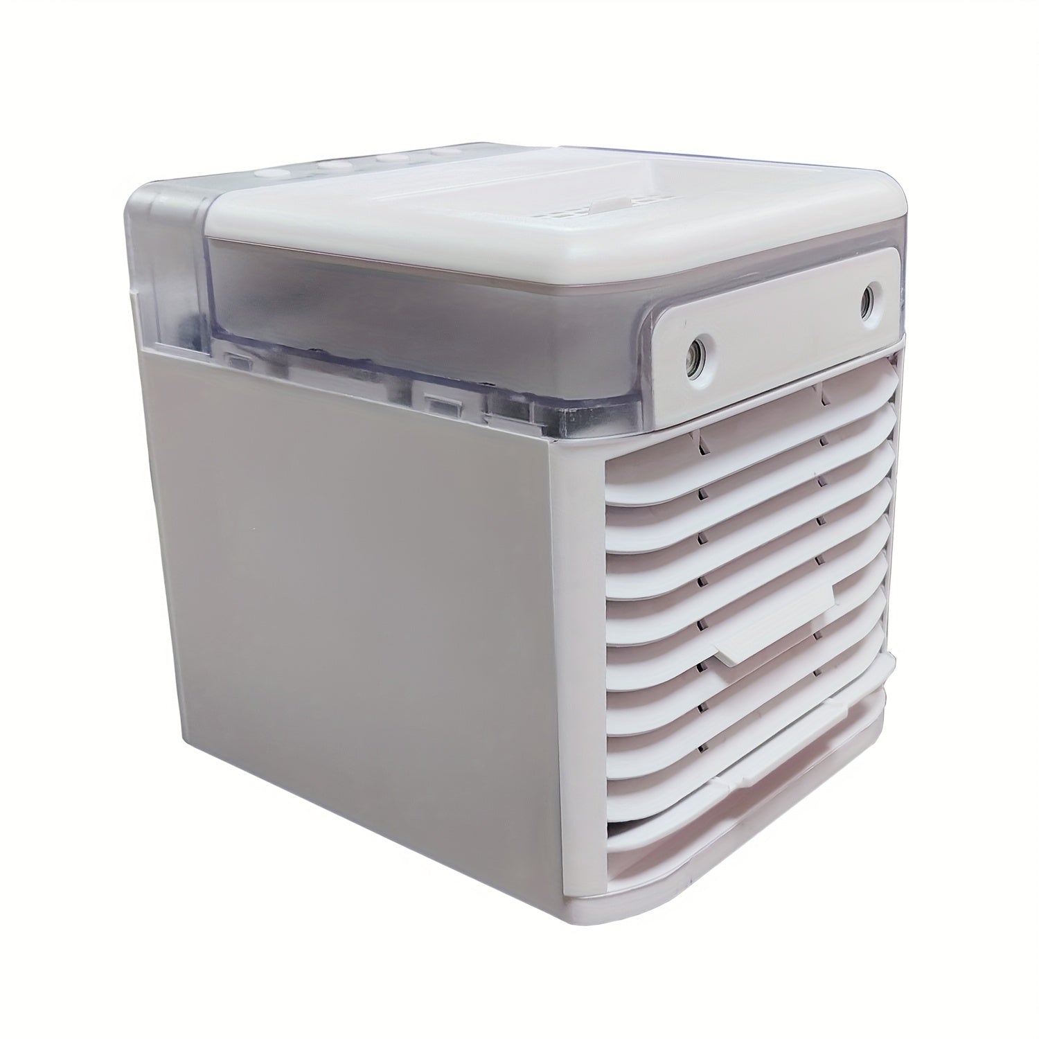 Dual Mist Cooling Fan with 360° Rotating Design and Colorful Lights for Home and Office