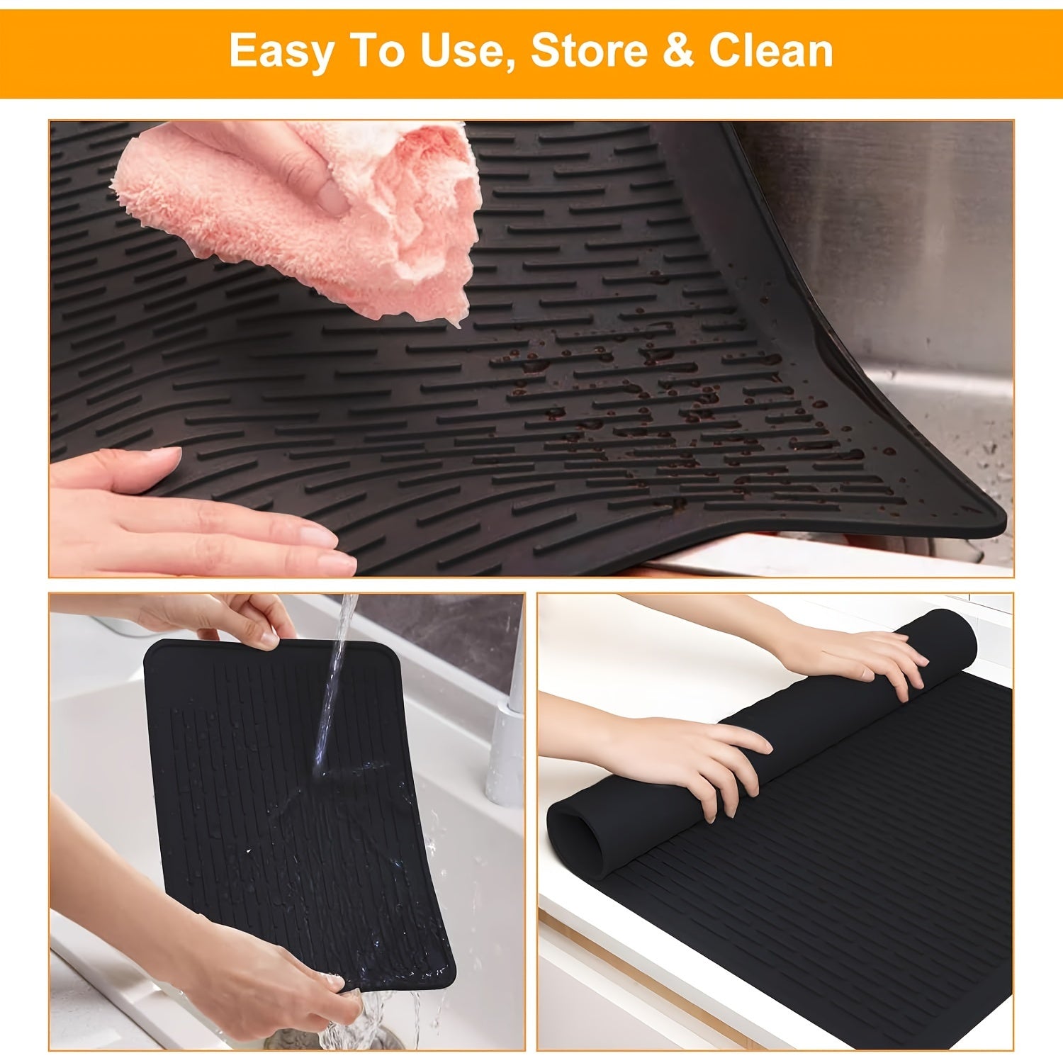 Cubierta de silicona para estufa antideslizante y resistente al calor 71cm x 51cm para cocinas eléctricas y de inducción