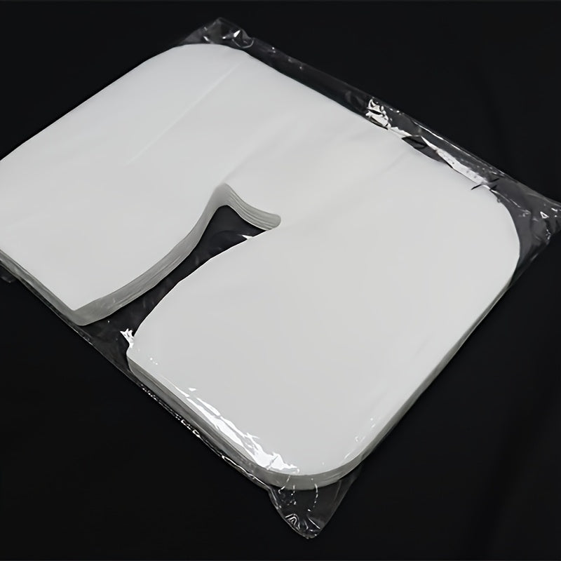 200 White Disposable Face Cradle Covers for Massage Tables and Chairs 200 Pieces