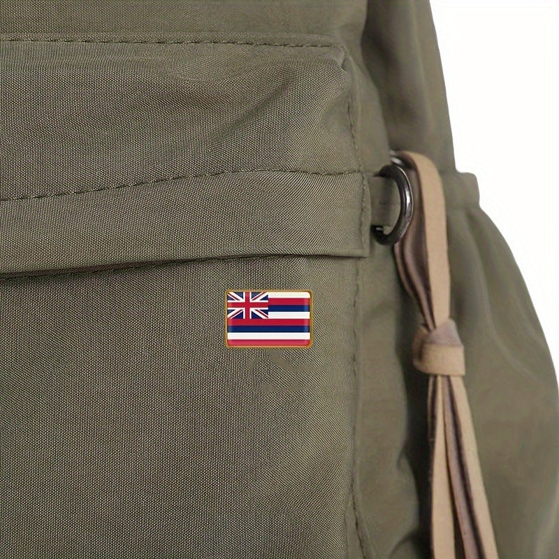 Set of 20 Vintage-Inspired Alloy Hawaii State Flag Square Lapel Pins