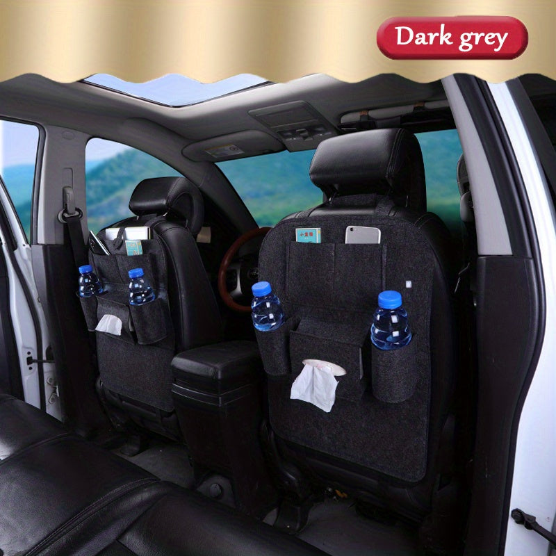 Avtomobil orqa o'rindiq tashkilotchisi, saqlash cho'ntaklari, oyoq uchun mato, o'rindiqni himoyalash, tish qutisi, stakan tutqich, noutbuk stol, ovqat uchun plastinka, park qilish uchun foydalanish