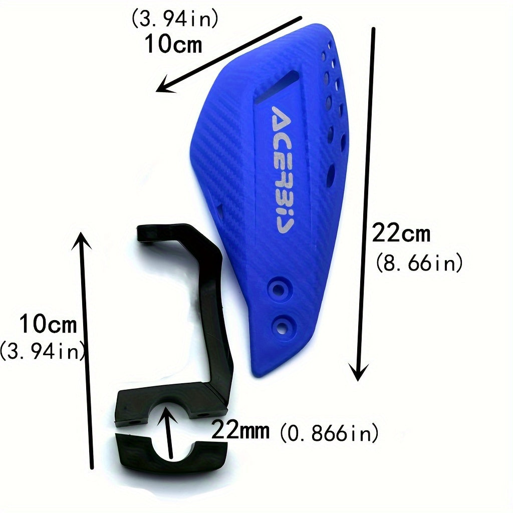 Off Road Motorcycle Hand Guards Carbon Fiber Look Dual-Sided Protective Shields for Dirt Bikes