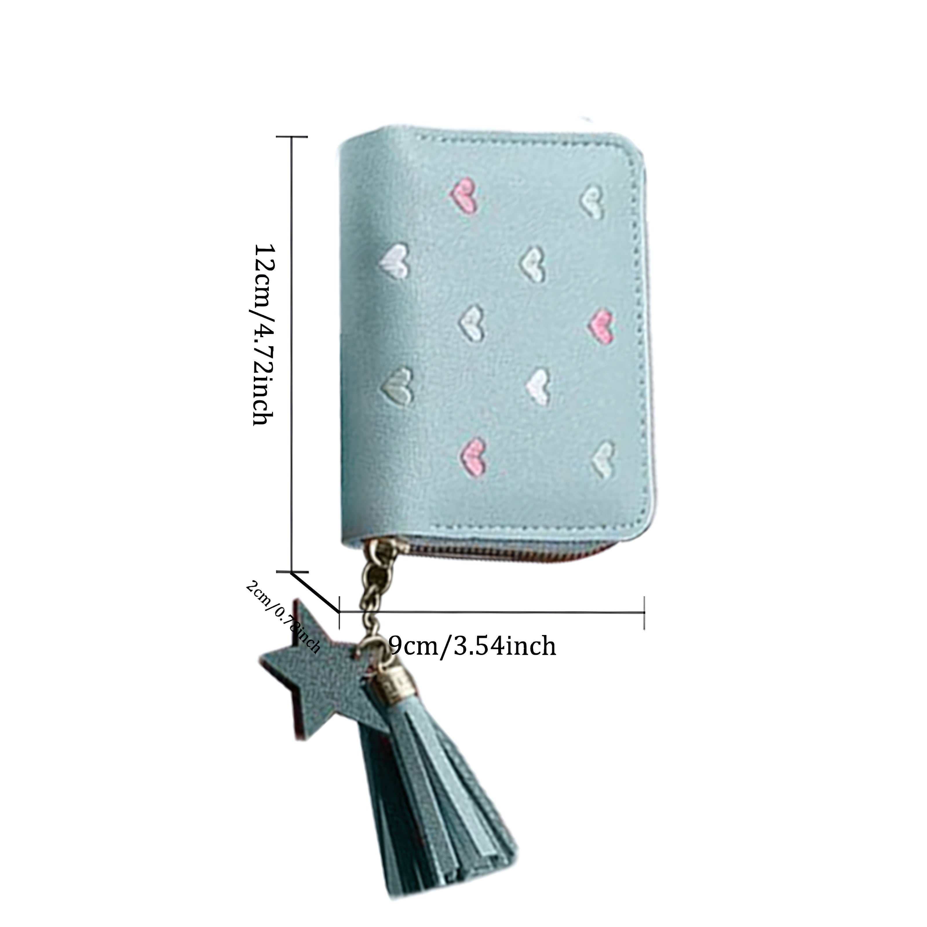 Cute PU Leather Wallet with Coin Purse and Money Clip for Daily Use