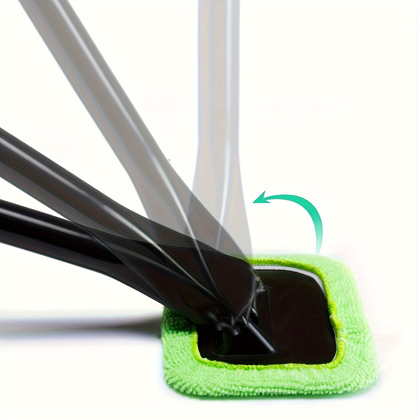 Car Windshield Cleaning Brush Kit with Cloth, Reusable Plastic Handle