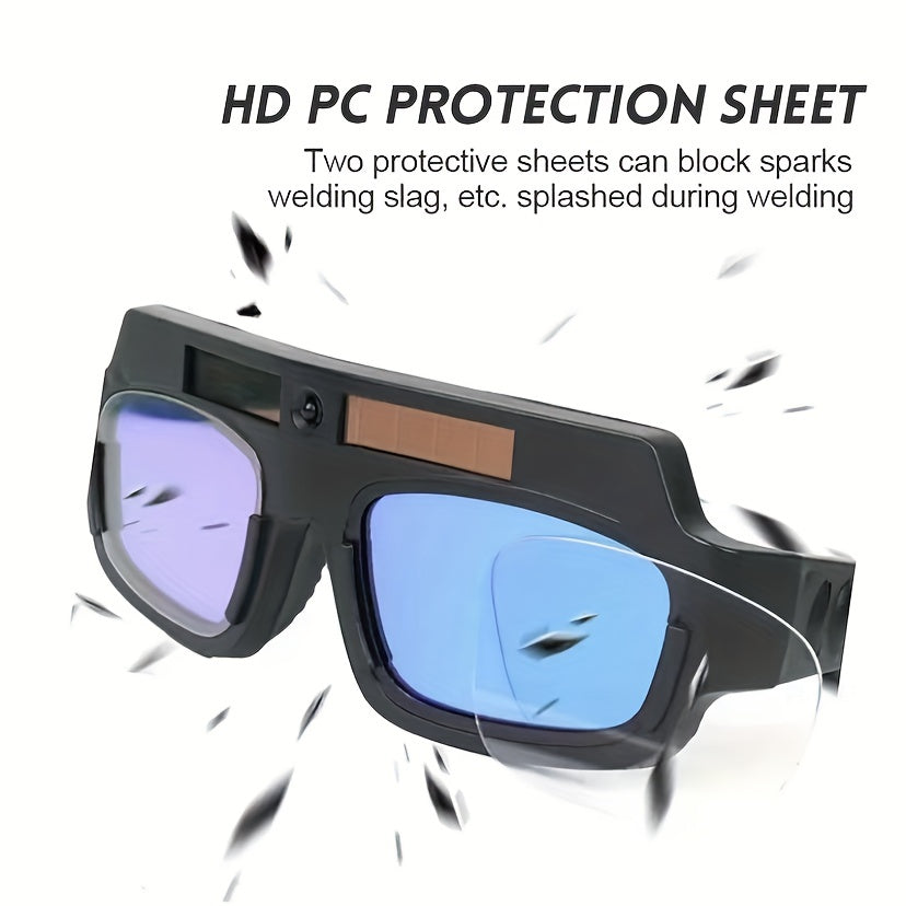 Gafas de soldadura con ajuste automático de luz, gafas de seguridad para soldadores UV Argón arco