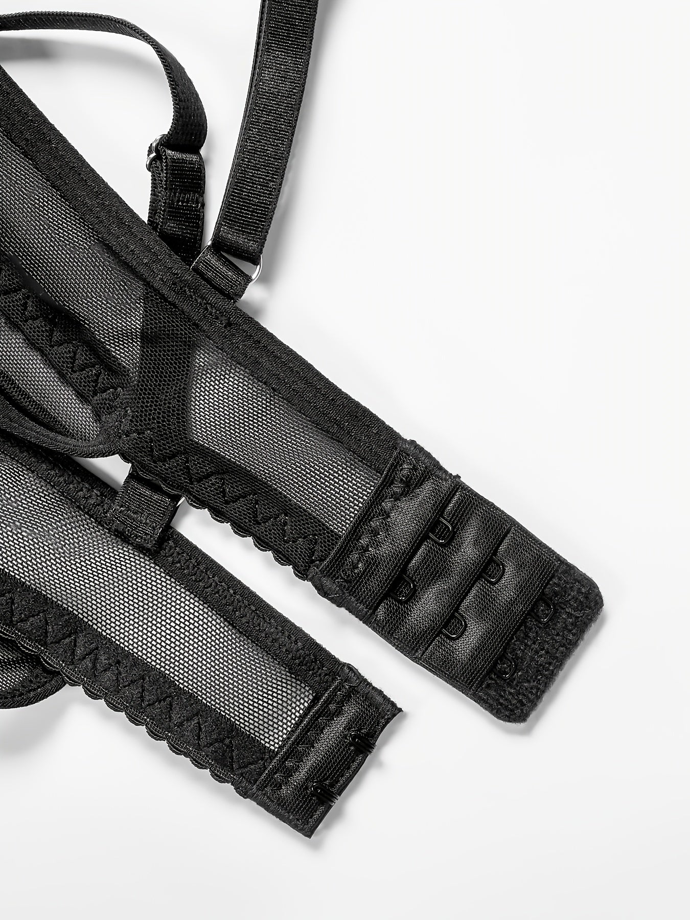 Women’s Mesh Pants Set with PU Zipper Dress