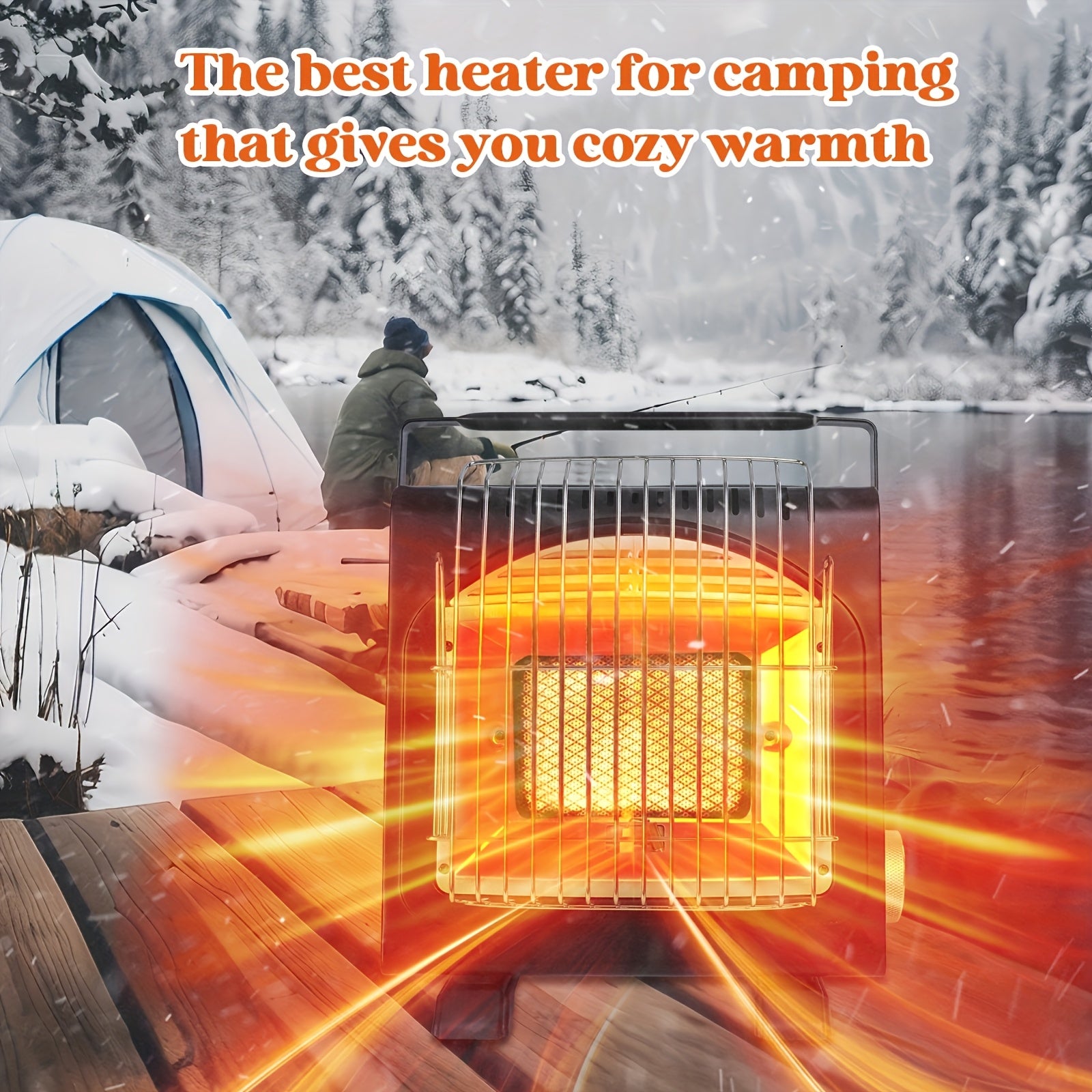 Портативный уличный железный обогреватель для кемпинга и активного отдыха