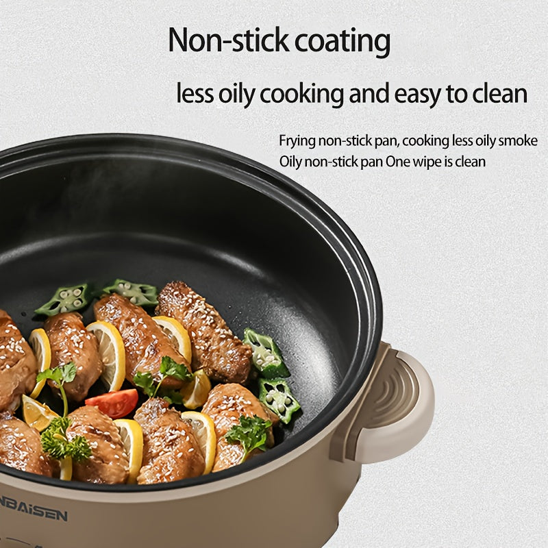 Электрический горячий горшок с большой емкостью и многофункциональным управлением, видимый таймер для домашнего ресторана