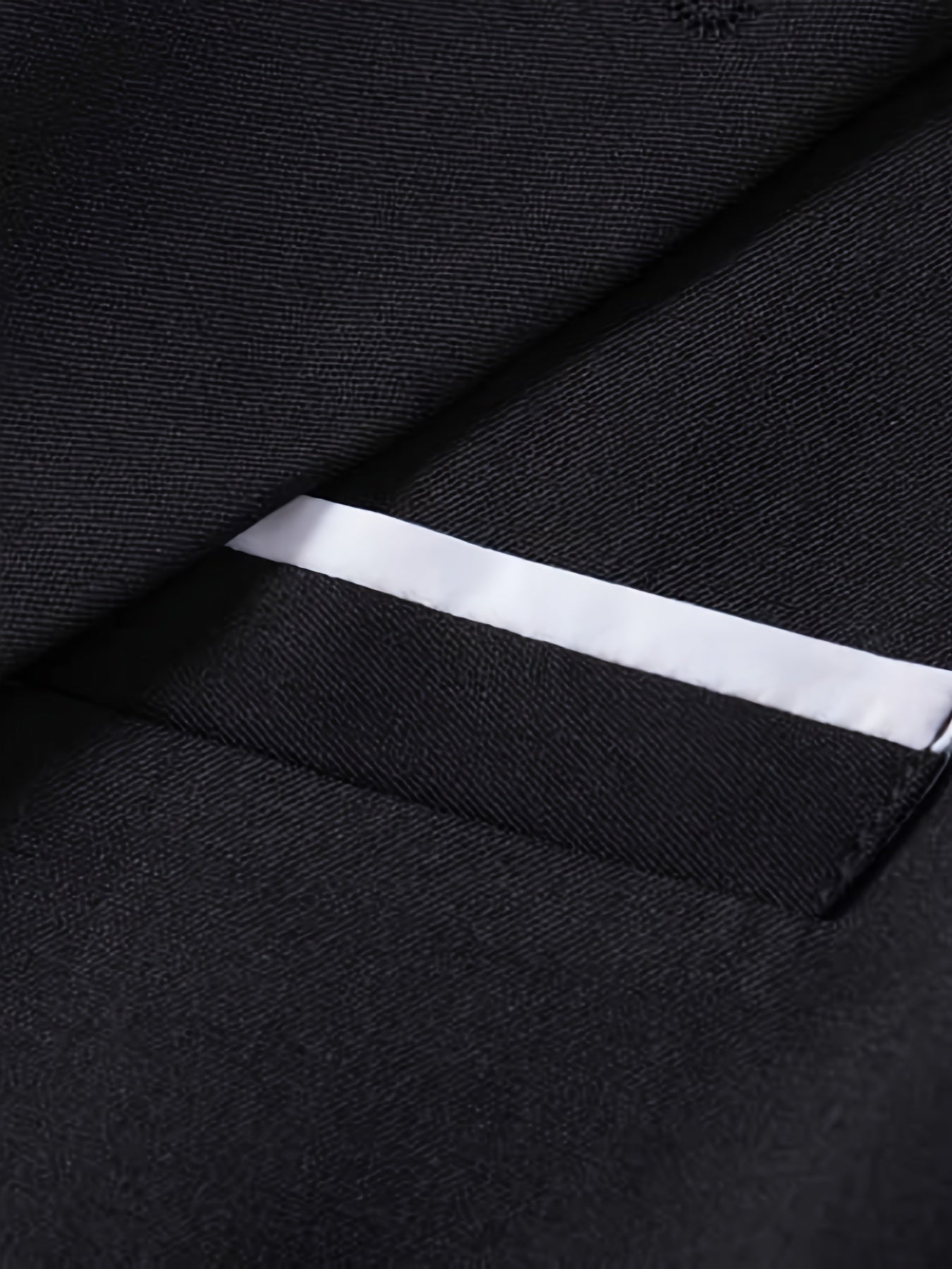 Men's Slim Fit Suit Set with Turned Collar and Nine-Fit Pants Solid Color Woven Fabric All Season