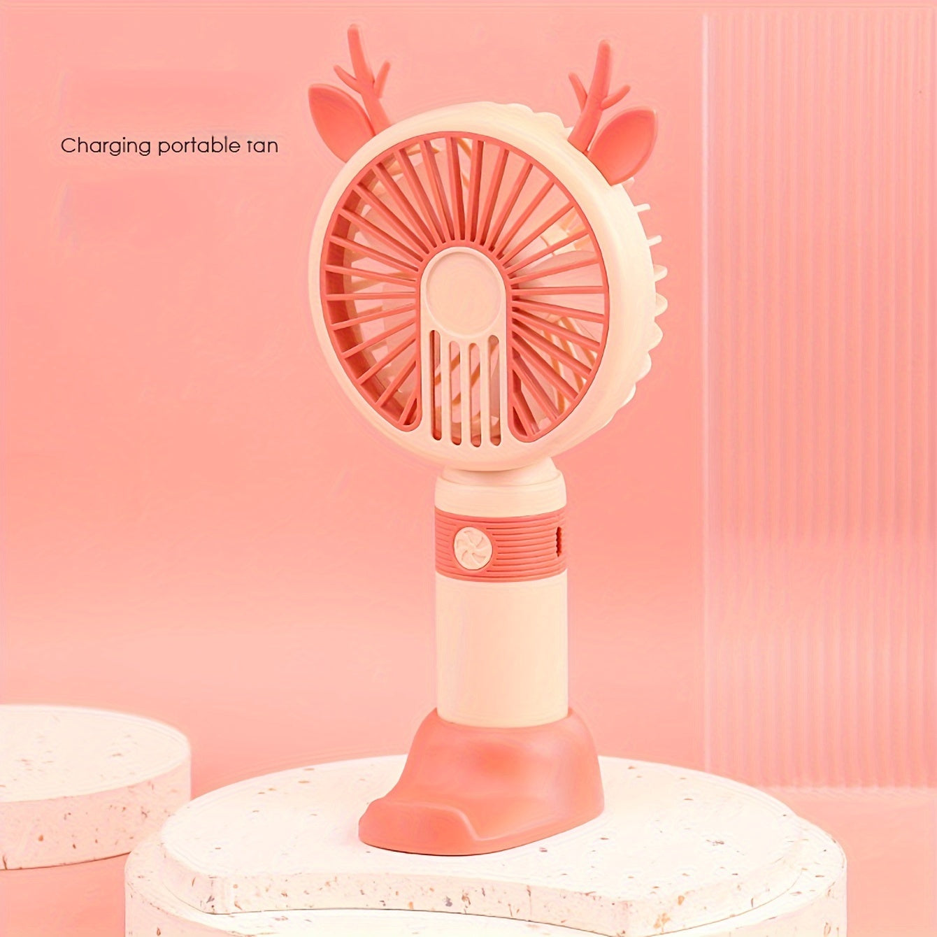 Portable USB Mini Fan, 360° Rotating Desktop Cooler, Quiet, Multiple Speeds